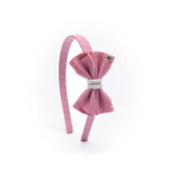 Diadema Whisper Bow Rosa