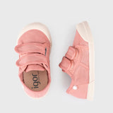 Tenis Lonas Velcro Nuevo Rosa Igor S10333