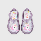 Sandalia Tobby Unicornio Malva Glitter S10341 Igor