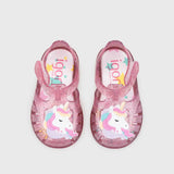 Sandalia Tobby Unicornio Fucsia Glitter S10341 Igor