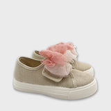 Tenis En Lino Super Bow Rosa Flamingo