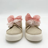 Tenis En Lino Super Bow Rosa Flamingo