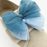 Tenis En Lino Super Bow Azul Capri