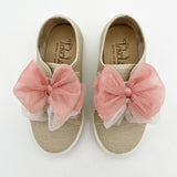 Tenis En Lino Super Bow Rosa Flamingo