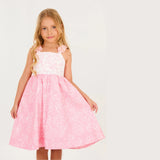 Vestido Rosé Con Flores