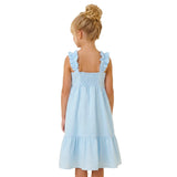 Vestido Rosas Cielo Bordado  6261