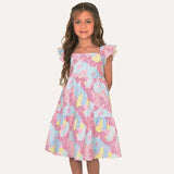 Vestido Moños Coquette Rosado