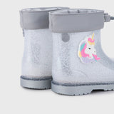 Bota Bimbi Unicornio Glitter Plata Igor W10339