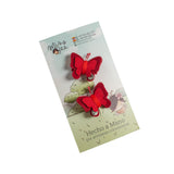 Hair Clip Butterfly Rojo