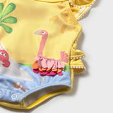 Vestido De Baño 2 Piezas Con Gorro Selva Pop Mostaza Mayoral 1737