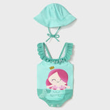 Vestido De Baño 2 Piezas Con Gorro Sirena Mayoral 1764