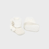 Botas Tricot Pompón Champagne Mayoral 9954