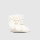 Botas Tricot Pompón Crudo Mayoral 9954