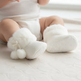 Botas Tricot Pompón Crudo Mayoral 9954