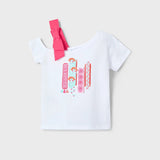 Camiseta Asimétrica Orquidea Mayoral 3011