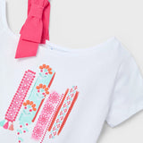 Camiseta Asimétrica Orquidea Mayoral 3011