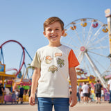 Camiseta Combinada Pixel Style Nata Mayoral 3076