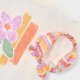 Camiseta Con Balaca Orquídea Hueso Mayoral 3010