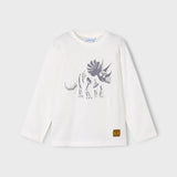 Camiseta Niño Manga Larga Dinosaurio Relieve Mayoral 4089