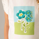 Conjunto Floral Apliques Turquesa Mayoral 3023-3722
