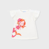 Camiseta Sirena Fantasía Crudo Mayoral 3007
