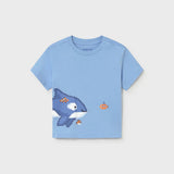 Camiseta Serigrafía Whale Celeste Mayoral 1013