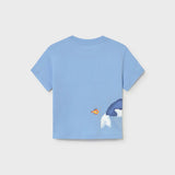 Camiseta Serigrafía Whale Celeste Mayoral 1013