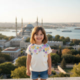 Camiseta Serigrafía Jardín De Tulipanes Hueso Mayoral 1085
