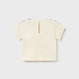 Camiseta Serigrafía Jardín De Tulipanes Hueso Mayoral 1085