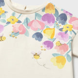 Camiseta Serigrafía Jardín De Tulipanes Hueso Mayoral 1085