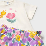 Conjunto 3 Piezas Colmena Floral Lilac Mayoral 1206