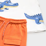Conjunto de 3 Piezas Crocodile Adventures Naranja Mayoral 1673