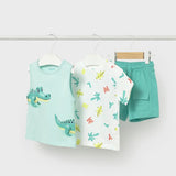 Conjunto 3 Piezas Croco Jungle Turquesa Mayoral 1673