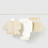 Conjunto 3 Piezas Rebeca Champagne Mayoral 2811