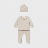 Conjunto Polaina y Gorro Canesú Milk Mayoral 2513