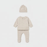 Conjunto Polaina y Gorro Canesú Milk Mayoral 2513