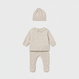 Conjunto Polaina y Gorro Canesú Milk Mayoral 2513
