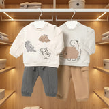 Conjunto 4 piezas Baby Dinosaur Caramelo Mayoral 2665