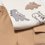 Conjunto 4 piezas Baby Dinosaur Caramelo Mayoral 2665