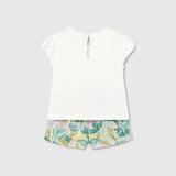 Conjunto de Camiseta y Bermuda Floral Lago Bebé Mayoral 1213