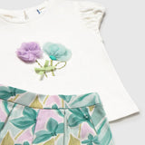 Conjunto de Camiseta y Bermuda Floral Lago Bebé Mayoral 1213