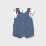 Conjunto Peto En Denim Dolls Light Denim 1649 Mayoral