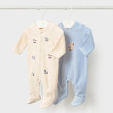 Set 2 Pijamas Animales Madera Cielo Mayoral 2763