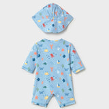 Conjunto De Baño Con Gorro Sea Life Protección Solar 40+ Azul Mayoral 1620