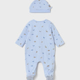 Set Pelele Con Gorro Blue Dino Magic Mayoral 2617