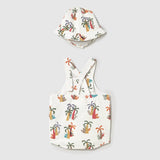 Conjunto 2 Piezas Pelele Bombacho Con Gorro Tropicool Mayoral 1613