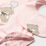 Pelele Con Babero Osita Soft Rosa Mayoral 1710