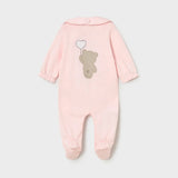 Pijama Con Babero Amour & Teddy Rosa Baby Mayoral 1711