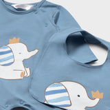 Pijama Serigrafía Petit Elephant Con Babero Mayoral 1714