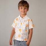 Polo Pequeño Explorador Nata Peach Mayoral 3104